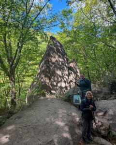 In many ways it was a resounding hike. Thirteen hours from the lower car park and back. Jirisan is a steep course. The hike up to Cheonwangbong (1915m) is 1300m in only 5km. This was a good reminder for my two American guests. I find it hard to determine the exact time it will take to do the loop course. 8-12hrs. Big variance. 
It was a pearler of a day. The weather was stunning. Spring greens and a heaven blue sky. A cool zephyr. At the summit area it was windier and colder. Even in the afternoon, hoar frost 상고대 stuck horizontally from trees and remained in the cracks of rocks. 
The only thing open by the time we get back to the dark, still carpark was the GS25. It had a low-lit hall with a black backdrop. A few misfit night hikers sat at some the tables. We cooked our noodles at the hot water dispenser, threw in some soft boiled eggs, cheese, took a table and washed it down with cold beer. Fantastic achievement for them two. Strong memories of Korea from this. They never shirked for a moment. Chur.