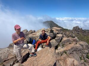 I've had a good spring season with some decent jobs. Today I finished a 2-day hiking tour with Adrian and Gamze. A beautiful young couple from Switzerland. We hiked the Jirisan loop up to Cheonwangbong 1915m, in one day. It's a steep hike. It was the longest Gamze had ever walked. And we got serene weather in a lush green Jirisan. Water skirting down creeks off its sides. Two weeks ago there was hoar frost on the top. The Baekdu-daegan in motion. They were very friendly and funny company. The next day they had arranged to stay in Gyeongju but had no transport yet. So I apped them two express bus tickets from Gwangju, direct to Gyeongju. &copy; for 'apped' belongs to me. And we drove to that vibrant terminal via Ongseongsan. One of my secret peaks in Jeollanamdo. A filler walk, after breakfast at Paris baguette and a stroll for strawberries through the five day market in Gurye. Saturdays in the counties of Korea are always lively days. Local elections now too. Democracy is a sensible game here. Ma pad haz new windows cuz - double glazed and tinted. No more heat can escape in winter. I park my car on the street, coz it blocks the wider views of the orchardz and mountains, the windows made. Space blue tint. Everything is cooler too. And it got full aircon, a new shitter and wash basin. I can spend an empty summer inside. Make six large Paektusan canvases. Even tho I am not even close to being an Aucklander, it woz warm to find out they won the Ozzie A-league in front of a massive crowd when I got home.
#hikekorea #jirisan #로저셰퍼드 #shamangod #magohalmi